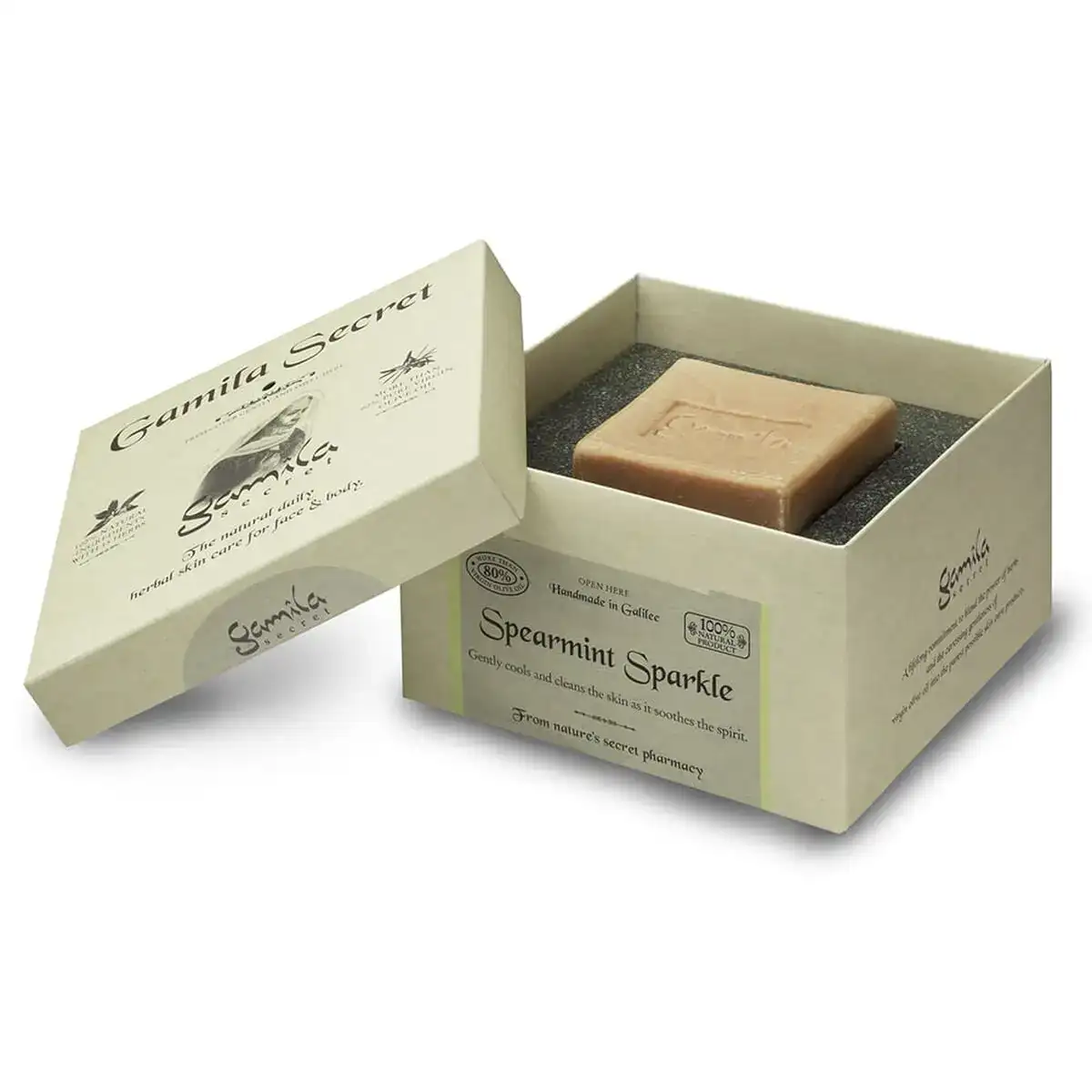 Savon gamila secret spearmint sparkle 115 g_2183. DIAYTAR COTE D'IVOIRE - Où la Tradition Renouvelée Rencontre l'Innovation. Explorez notre gamme de produits qui fusionnent l'héritage culturel avec les besoins contemporains.