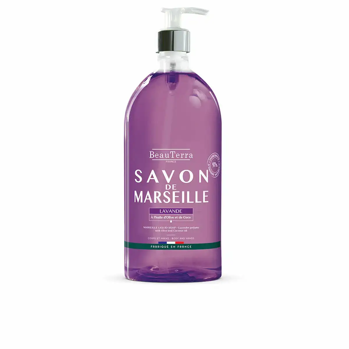Savon liquide beauterra marseille mains universel lavande 1 l_7736. DIAYTAR COTE D'IVOIRE - Votre Passage vers l'Exceptionnel. Explorez notre boutique en ligne, où chaque produit est choisi avec soin pour offrir une expérience de shopping inoubliable.