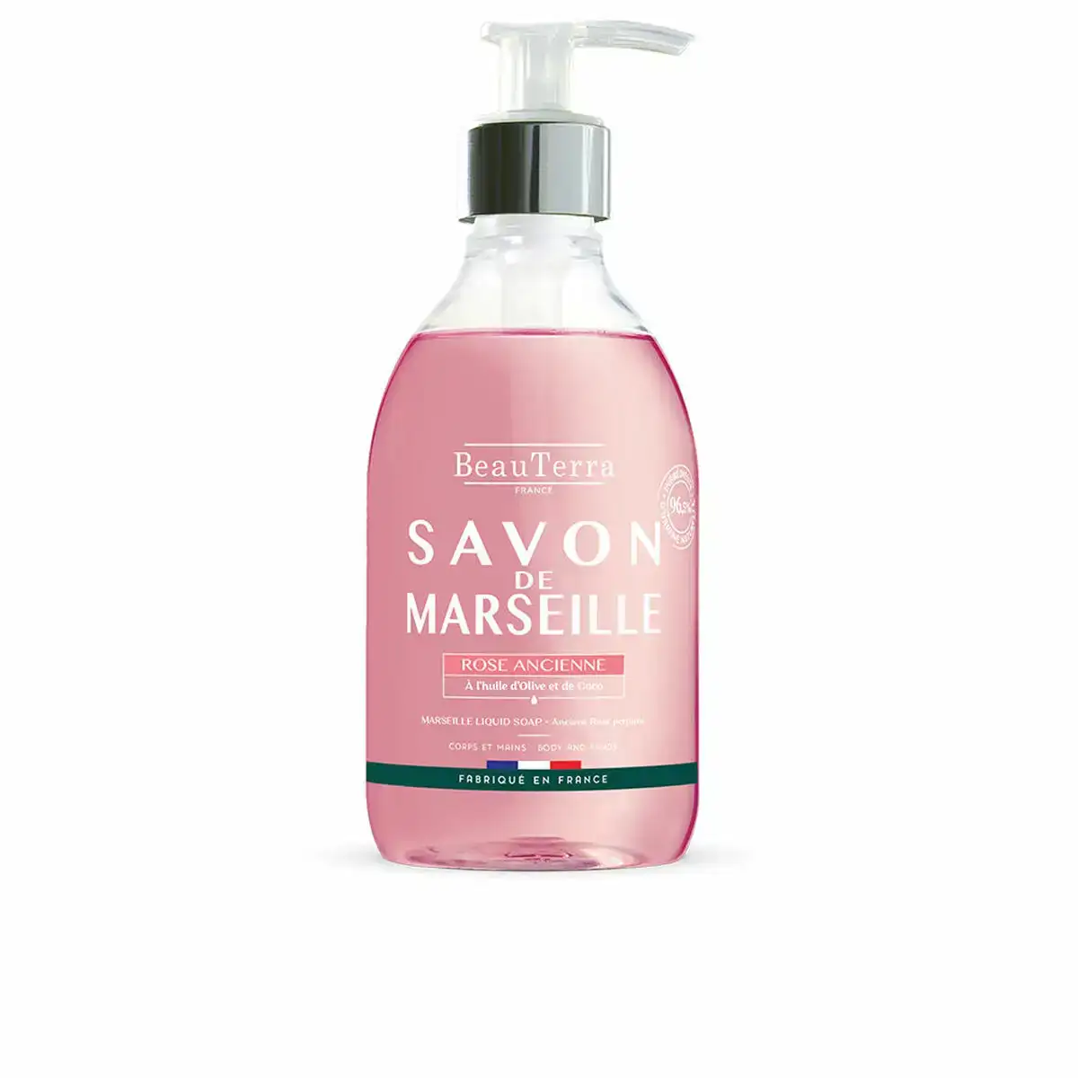 Savon liquide beauterra marseille universel roses mains 300 ml_8598. Plongez dans l'Univers de DIAYTAR COTE D'IVOIRE - Où la Qualité et la Diversité se rencontrent. Parcourez nos rayons virtuels pour trouver des produits répondant à tous les besoins, du confort de votre foyer.