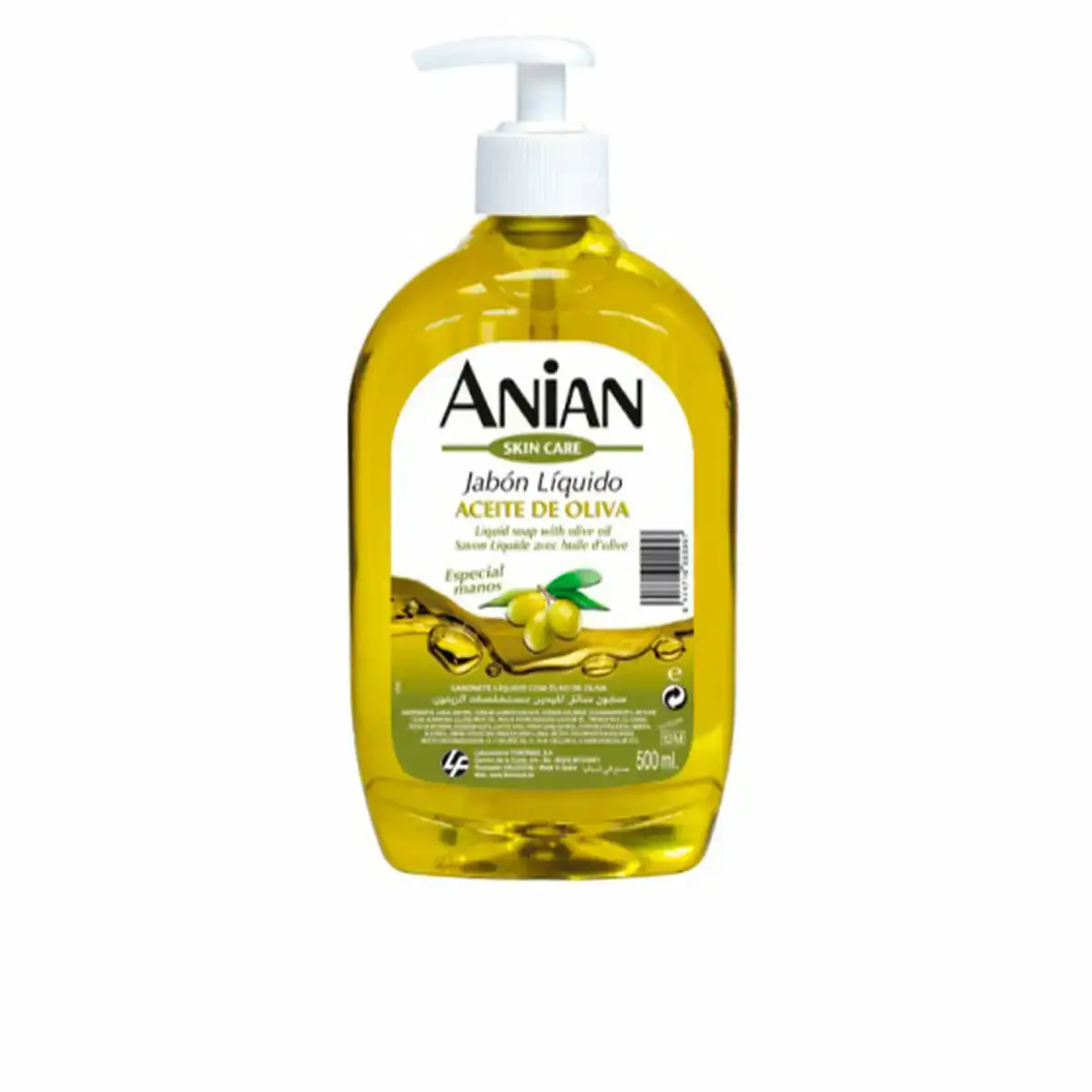 Savon pour les mains avec doseur anian huile d olive 500 ml_5955. DIAYTAR COTE D'IVOIRE - Où la Tradition Renouvelée Rencontre l'Innovation. Explorez notre gamme de produits qui fusionnent l'héritage culturel avec les besoins contemporains.