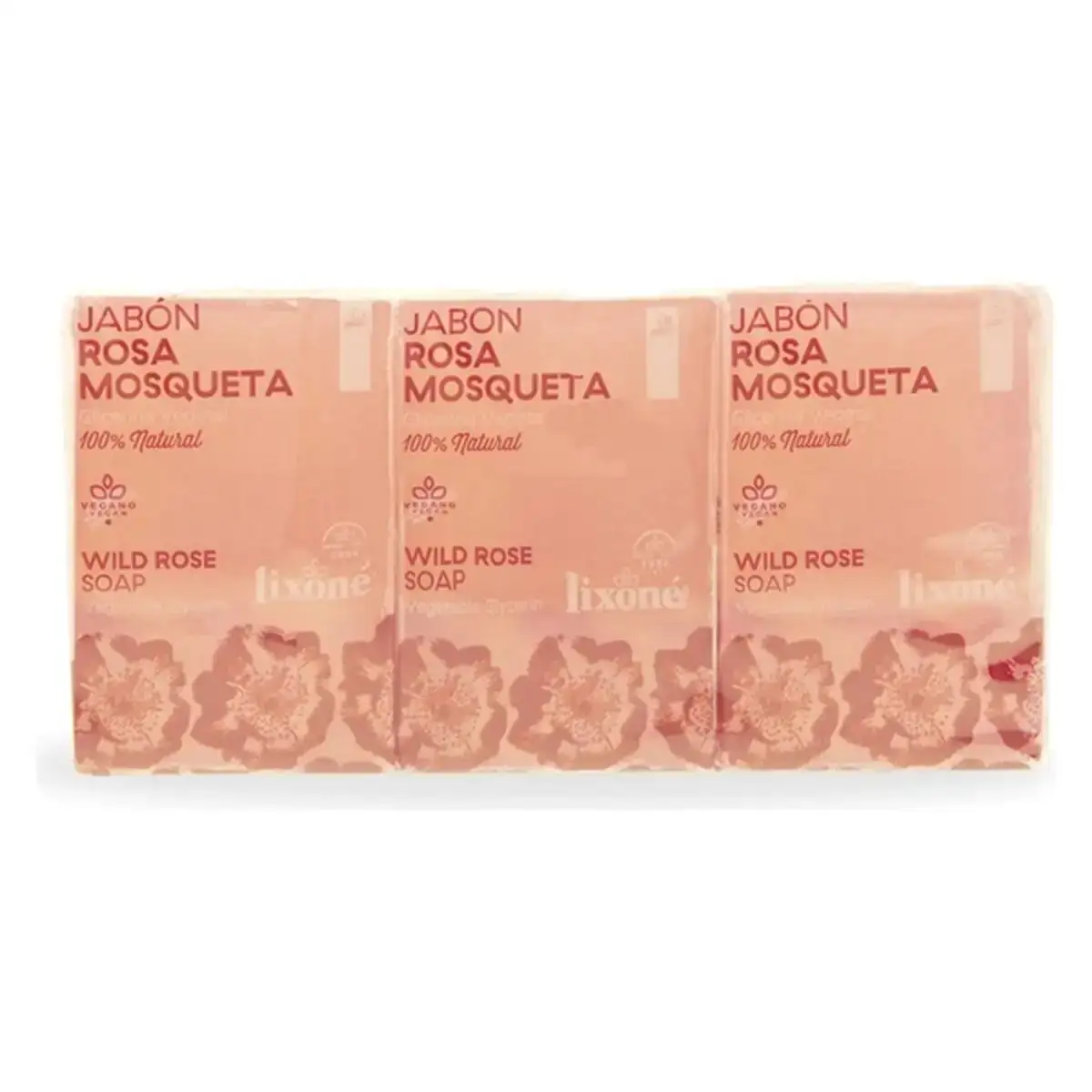 Savon rosa mosqueta lixone 3 x 125 g _7876. DIAYTAR COTE D'IVOIRE - L'Art de Vivre l'Excellence au Quotidien. Explorez notre gamme et choisissez des produits qui ajoutent une note de prestige à votre vie.