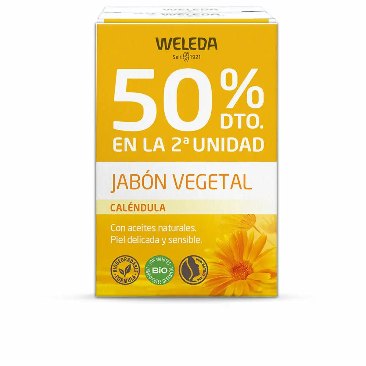 Savon weleda 2 unites calendula 100 g_7001. DIAYTAR COTE D'IVOIRE - Votre Plateforme pour un Shopping Inspiré. Explorez nos offres variées et découvrez des articles qui stimulent votre créativité et embellissent votre vie.