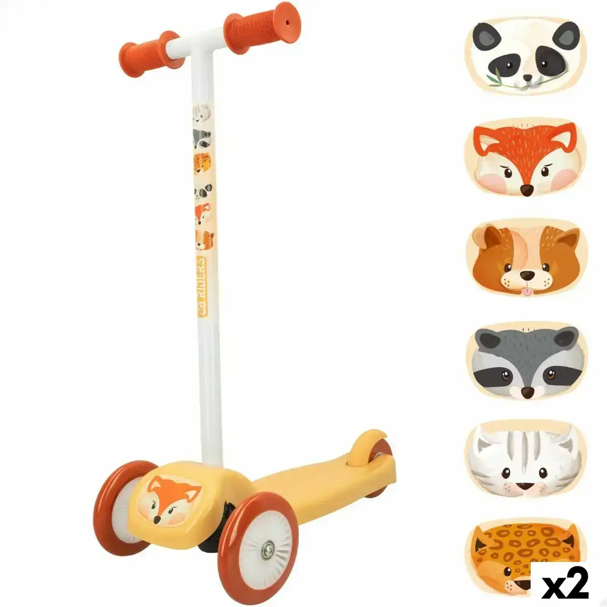 Scooter colorbaby animals 2 unites_9704. DIAYTAR COTE D'IVOIRE - Votre Passage vers le Chic et l'Élégance. Naviguez à travers notre boutique en ligne pour trouver des produits qui ajoutent une touche sophistiquée à votre style.