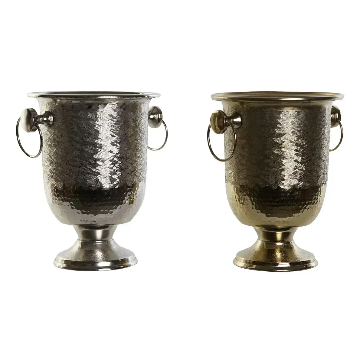 Seau a champagne dkd home decor aluminium 25 x 21 x 27 cm 2 unites _2105. DIAYTAR COTE D'IVOIRE - L'Art de Vivre l'Élégance Accessible. Parcourez notre gamme variée et choisissez des produits qui ajoutent une touche de sophistication à votre style.
