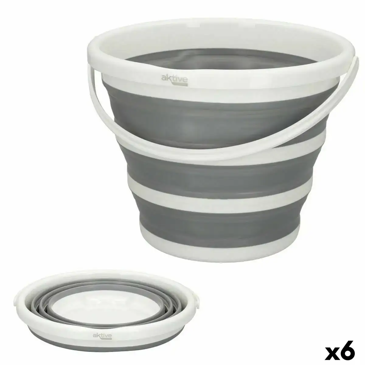 Seau aktive 10 l 6 unites_6199. DIAYTAR COTE D'IVOIRE - Votre Passage vers l'Éclat et la Beauté. Explorez notre boutique en ligne et trouvez des produits qui subliment votre apparence et votre espace.