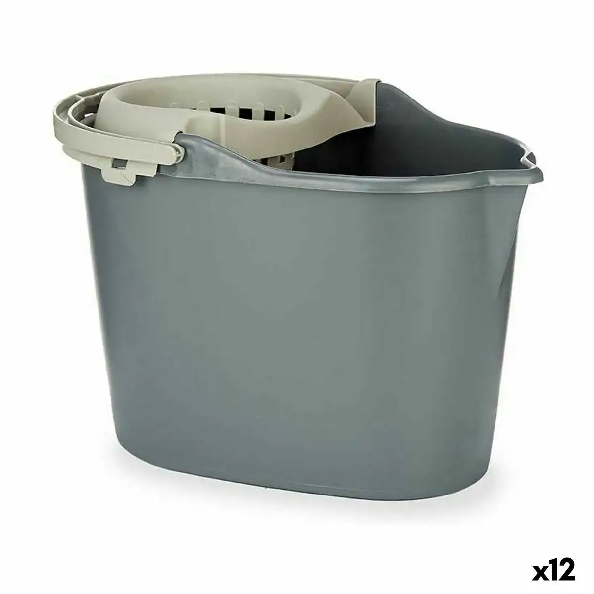 Seau de lavage anthracite polypropylene 15 l 12 unites _2270. DIAYTAR COTE D'IVOIRE - Là où la Qualité est Non Négociable. Parcourez notre boutique en ligne pour découvrir des produits qui incarnent le raffinement et l'excellence du Côte d'Ivoire.
