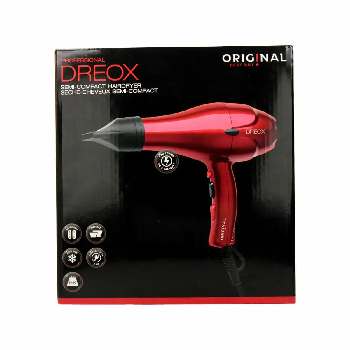 Seche cheveux sinelco original dreox red 2000 w _8288. DIAYTAR COTE D'IVOIRE - Là où la Découverte est au Rendez-vous. Plongez dans notre catalogue et trouvez des articles qui éveilleront votre curiosité et élargiront vos horizons.