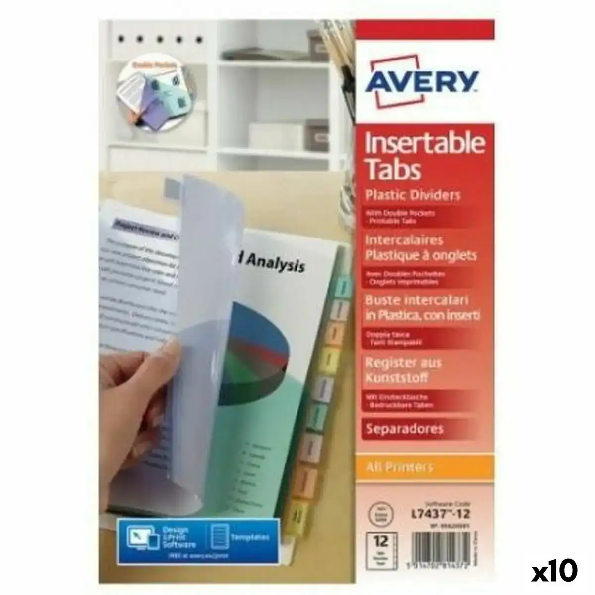 Separateurs avery transparent 12 volets 10 unites _7781. DIAYTAR COTE D'IVOIRE - Votre Destination pour un Shopping Unique. Parcourez notre catalogue et trouvez des articles qui vous inspirent et vous édifient.