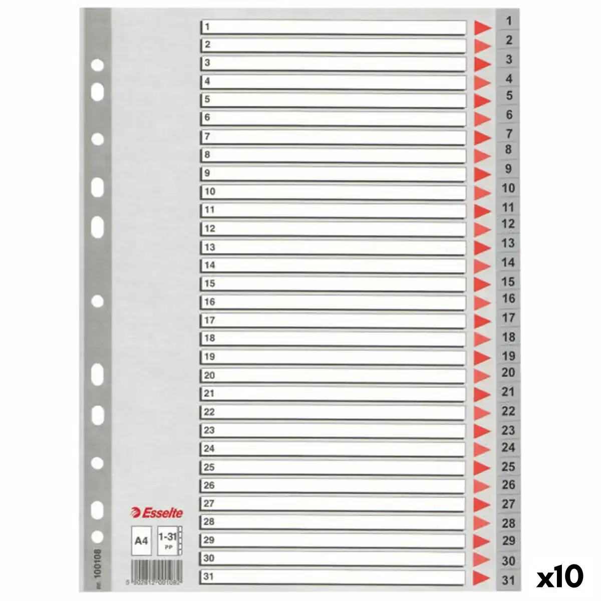 Separateurs esselte 1 31 numerote gris a4 31 volets 10 unites _6653. DIAYTAR COTE D'IVOIRE - Où Choisir est une Découverte. Parcourez notre catalogue et trouvez des articles qui éveillent votre curiosité et enrichissent votre expérience shopping.