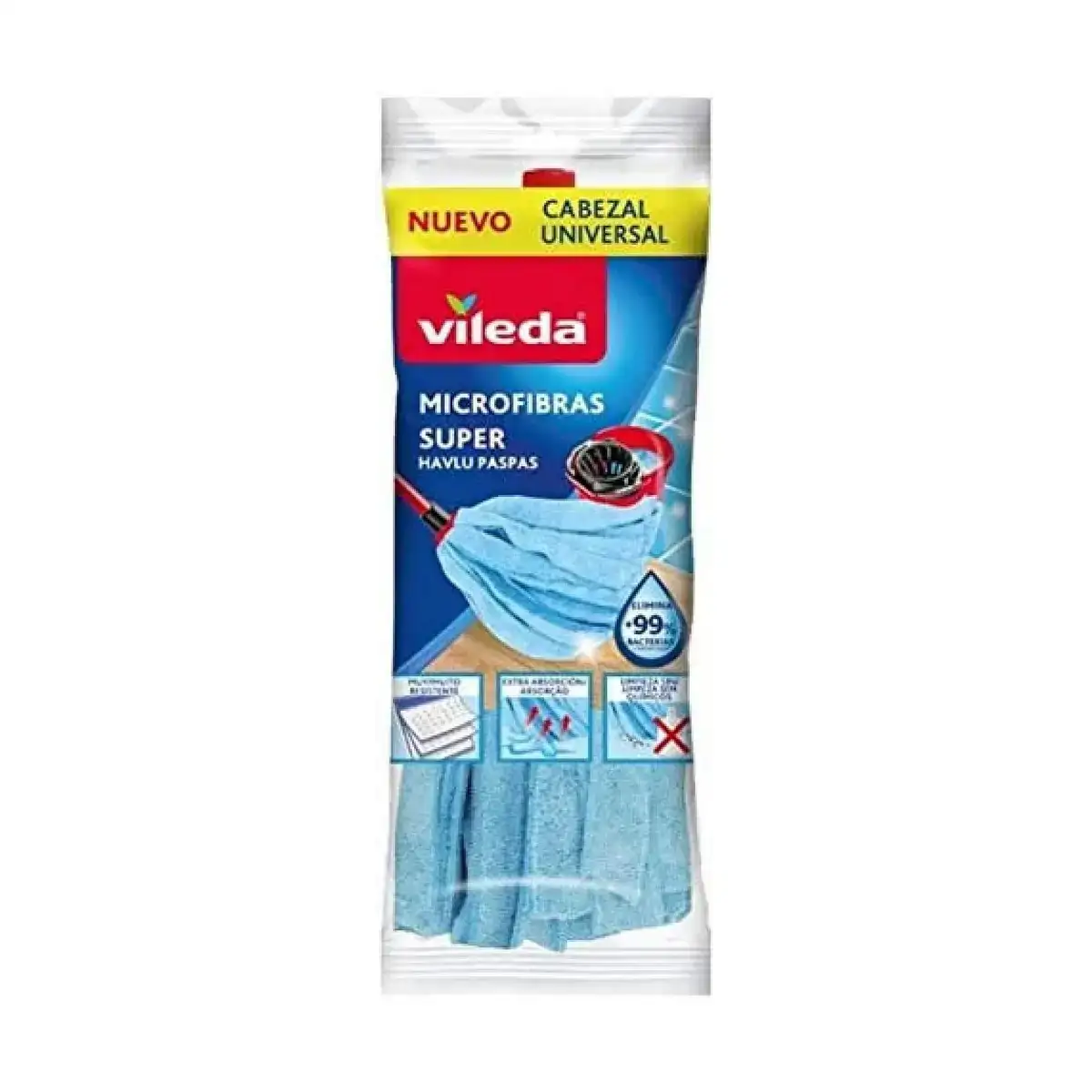 Serpilliere en microfibre vileda bleu de sol_4486. Votre Destination de Choix: DIAYTAR COTE D'IVOIRE - Où l'Authenticité Rencontre la Commodité. Faites l'expérience de magasiner en ligne pour des articles qui incarnent la richesse culturelle et la modernité du Côte d'Ivoire.