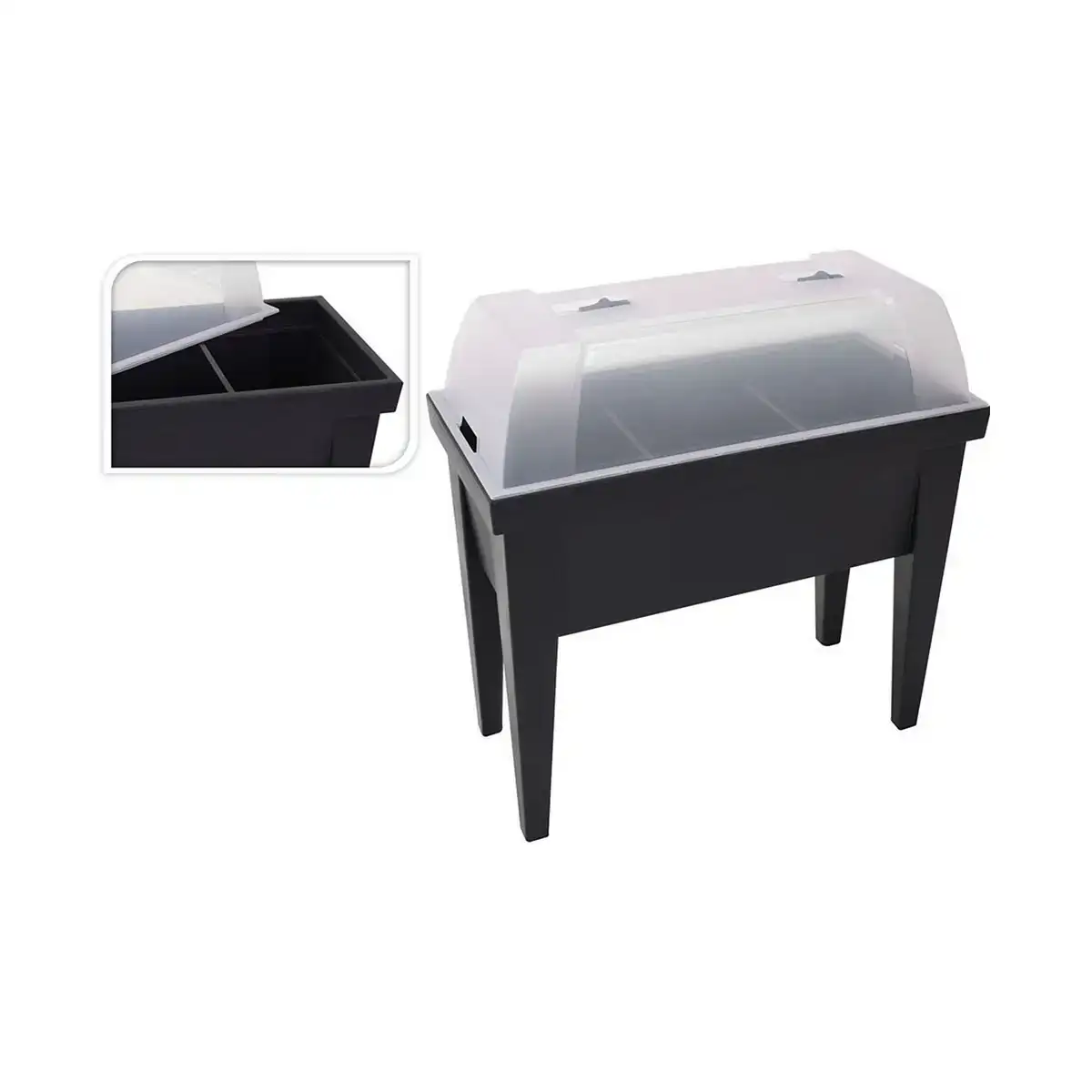 Serre edm table noir polypropylene 80 x 40 x 65 cm _2484. Bienvenue sur DIAYTAR COTE D'IVOIRE - Votre Fenêtre sur le Shopping Moderne. Parcourez notre boutique en ligne et découvrez des produits qui incarnent l'évolution du style et de la qualité.