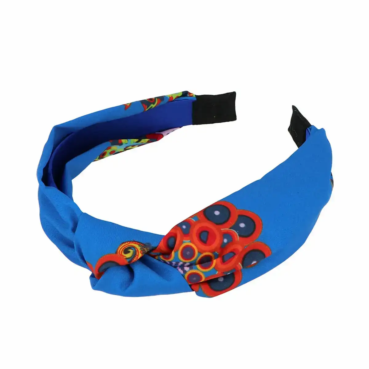 Serre tete inca tissu noeud_6507. DIAYTAR COTE D'IVOIRE - Votre Escapade Shopping Virtuelle. Explorez notre boutique en ligne et dénichez des trésors qui évoquent la culture et le savoir-faire sénégalais, un clic à la fois.