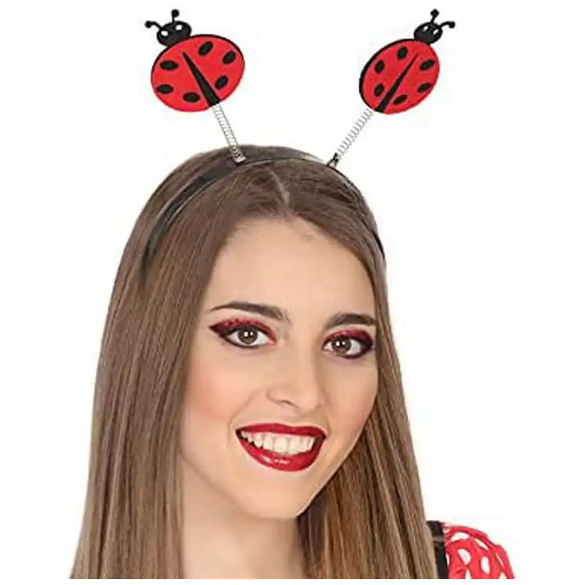 Serre tete rouge noir coccinelle rouge_3715. DIAYTAR COTE D'IVOIRE - Où Choisir est un Acte d'Amour pour le Côte d'Ivoire. Explorez notre boutique en ligne et choisissez des articles qui célèbrent la culture et l'artisanat du pays.