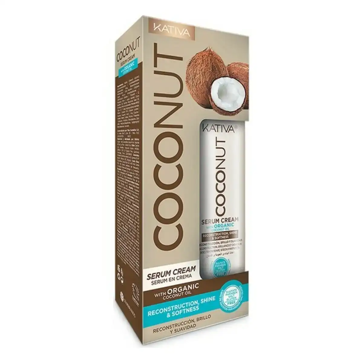 Serum pour cheveux coconut kativa 200 ml _3107. DIAYTAR COTE D'IVOIRE - L'Art de Vivre en Couleurs. Découvrez notre boutique en ligne et trouvez des produits qui ajoutent une palette vibrante à votre quotidien.