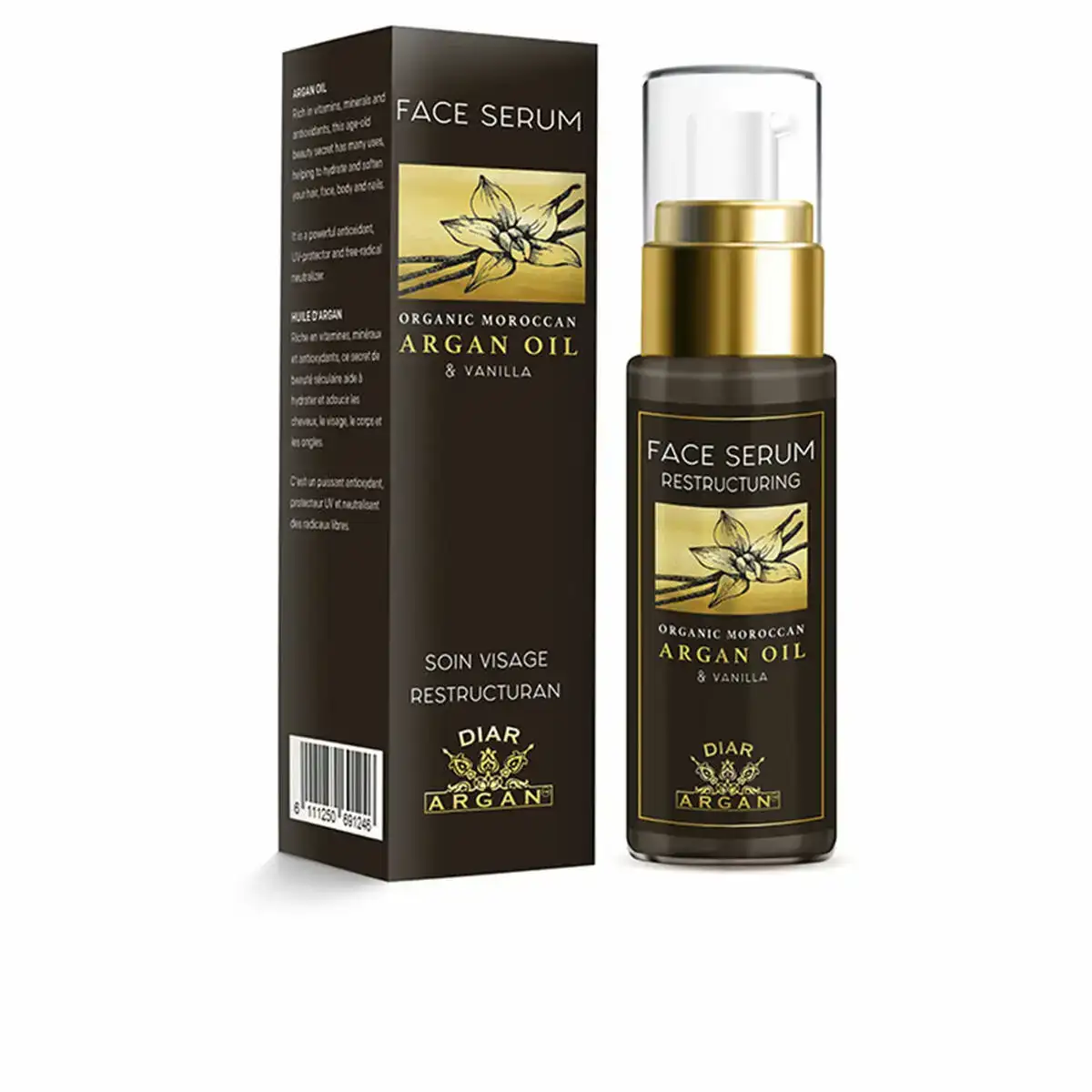 Serum visage diar argan vanille argan 30 ml_8929. DIAYTAR COTE D'IVOIRE - L'Art du Shopping Éclairé. Parcourez notre catalogue et choisissez parmi des produits de qualité qui satisferont vos besoins et votre style.