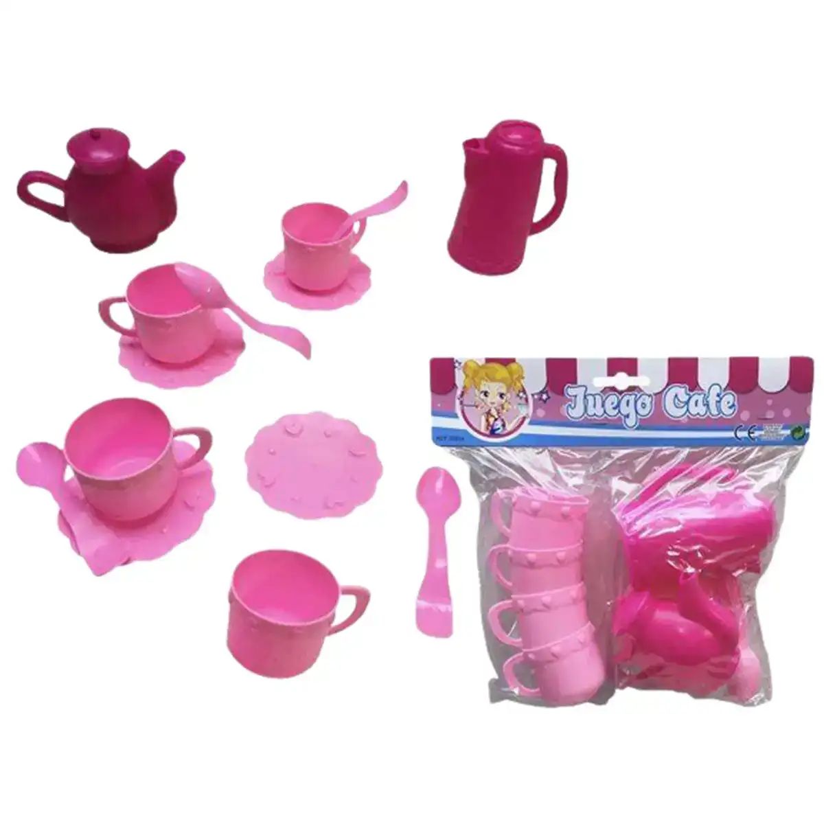Service a cafe rose jouet 14 pieces plastique_2427. DIAYTAR COTE D'IVOIRE - L'Univers du Choix et de l'Authenticité. Explorez notre catalogue et découvrez des articles qui incarnent le patrimoine du Côte d'Ivoire et la modernité du monde.