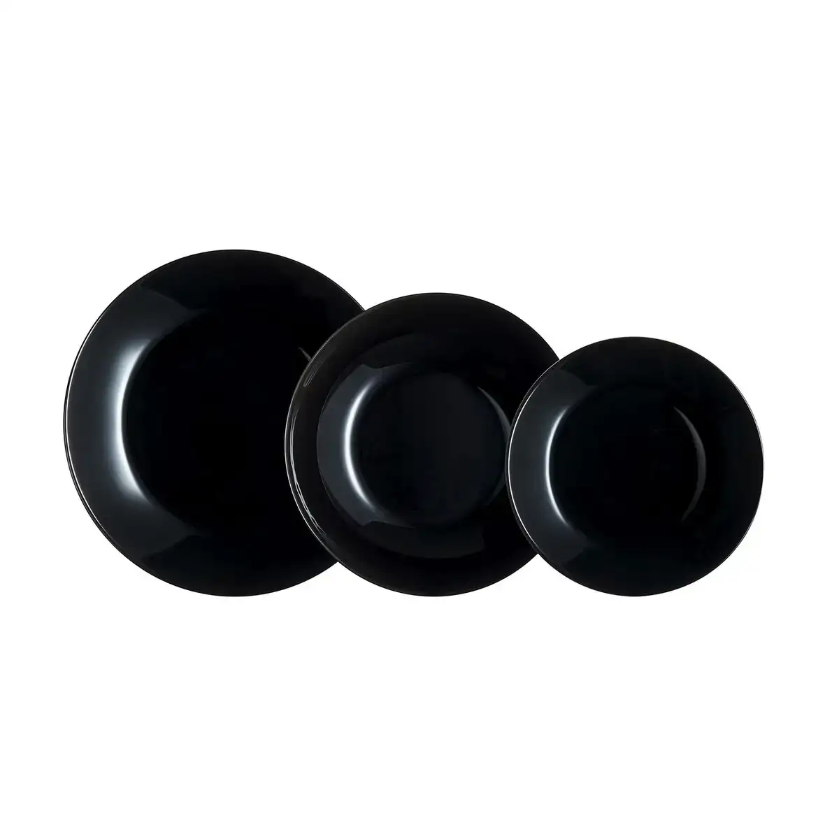Service de vaisselle arcopal zelie noir verre 18 pieces_1711. DIAYTAR COTE D'IVOIRE - Où Chaque Produit a son Histoire à Raconter. Parcourez notre catalogue et découvrez des articles qui portent en eux la passion et l'histoire du Côte d'Ivoire.