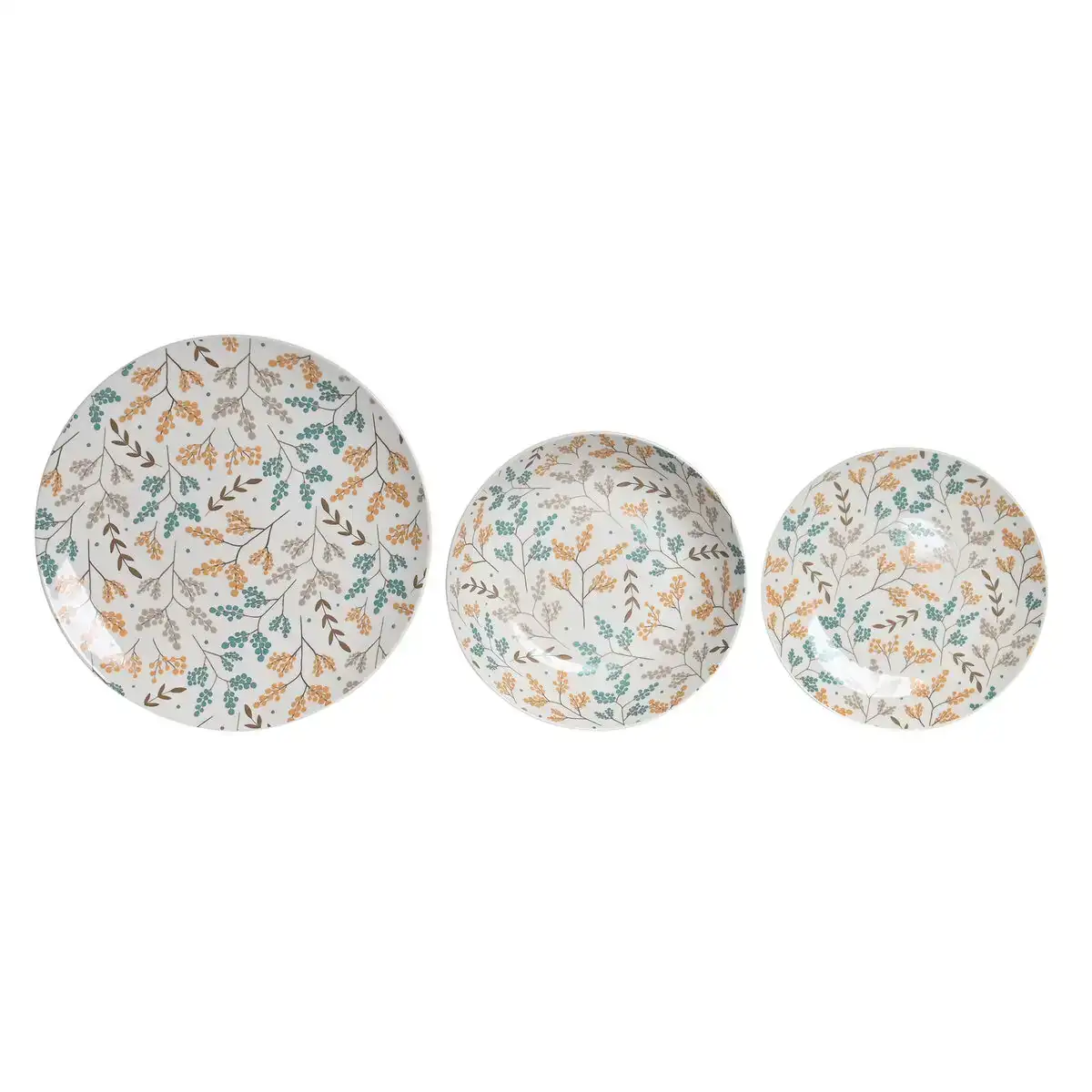 Service de vaisselle dkd home decor 26 5 x 26 5 x 2 6 cm porcelaine multicouleur 18 pieces_7100. DIAYTAR COTE D'IVOIRE - Là où les Possibilités sont Infinies. Parcourez nos catégories et laissez-vous séduire par des produits qui enrichiront votre quotidien, du pratique à l'esthétique.
