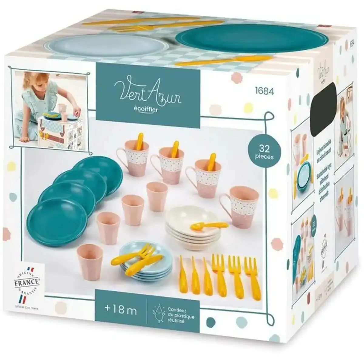 Service de vaisselle ecoiffier jouet 32 pieces_7391. Bienvenue sur DIAYTAR COTE D'IVOIRE - Où l'Authenticité Rencontre le Confort. Plongez dans notre univers de produits qui allient tradition et commodité pour répondre à vos besoins.