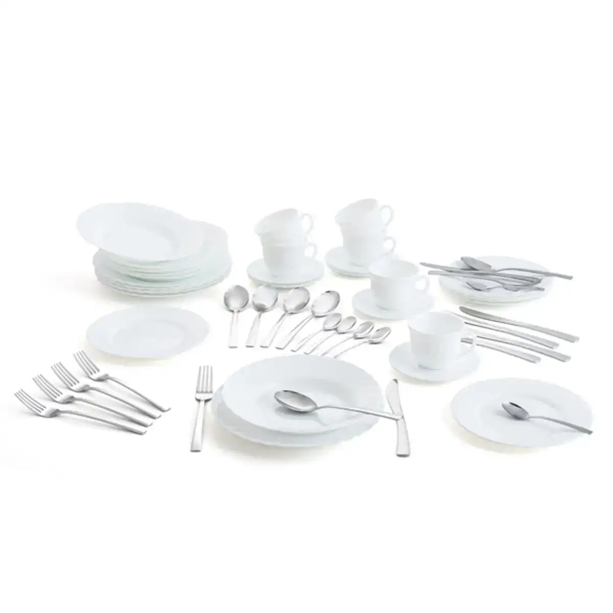 Service de vaisselle luminarc trianon couverts multicouleur verre 63 pieces 48 pcs _6465. DIAYTAR COTE D'IVOIRE - Là où Choisir est une Célébration de l'Artisanat. Explorez notre gamme variée et choisissez des produits qui incarnent la tradition et le talent des artisans du Côte d'Ivoire.