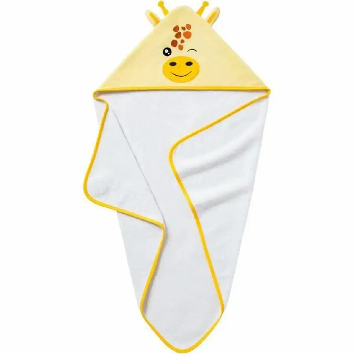 Serviette babycalin 29 x 35 cm jaune girafe_6894. DIAYTAR COTE D'IVOIRE - Là où l'Élégance Devient un Mode de Vie. Naviguez à travers notre gamme et choisissez des produits qui apportent une touche raffinée à votre quotidien.
