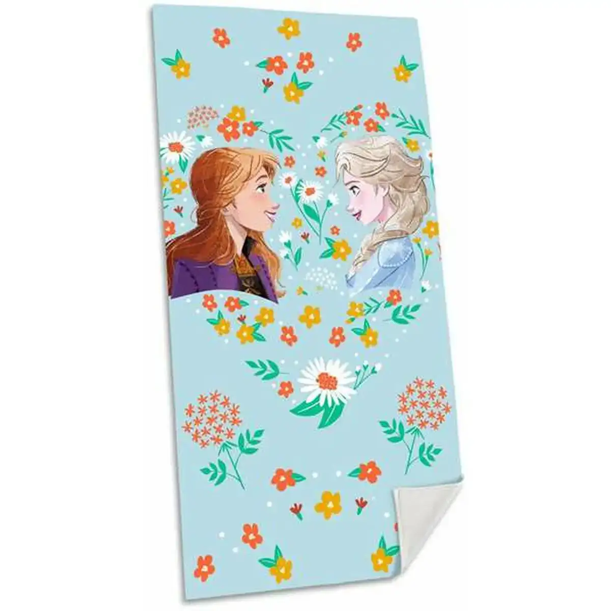 Serviette de plage frozen coton 70 x 140 cm_6513. DIAYTAR COTE D'IVOIRE - Votre Escale Shopping incontournable. Explorez notre boutique en ligne et dénichez des trésors qui reflètent la richesse culturelle et la modernité du Côte d'Ivoire.