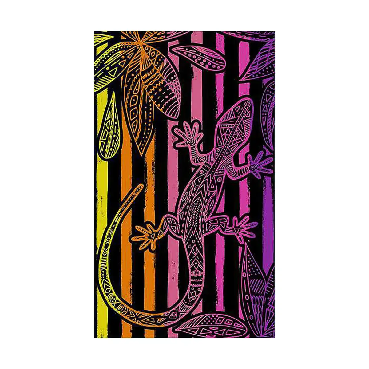 Serviette de plage secaneta lagare jacquard velours 100 x 170 cm_8789. DIAYTAR COTE D'IVOIRE - Là où le Shopping Devient une Expérience. Naviguez à travers notre catalogue diversifié et découvrez des produits qui ajoutent de la couleur et de la passion à votre vie.