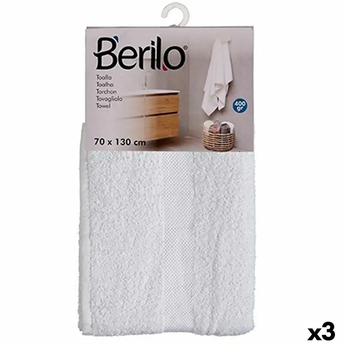 Serviette de toilette blanc 70 x 130 cm 3 unites _3397. Bienvenue dans l'univers captivant de DIAYTAR COTE D'IVOIRE - Votre Plateforme de Shopping Tout-en-Un. Parcourez notre boutique en ligne pour découvrir des produits uniques, allant des articles ménagers aux élégants accessoires de mode.