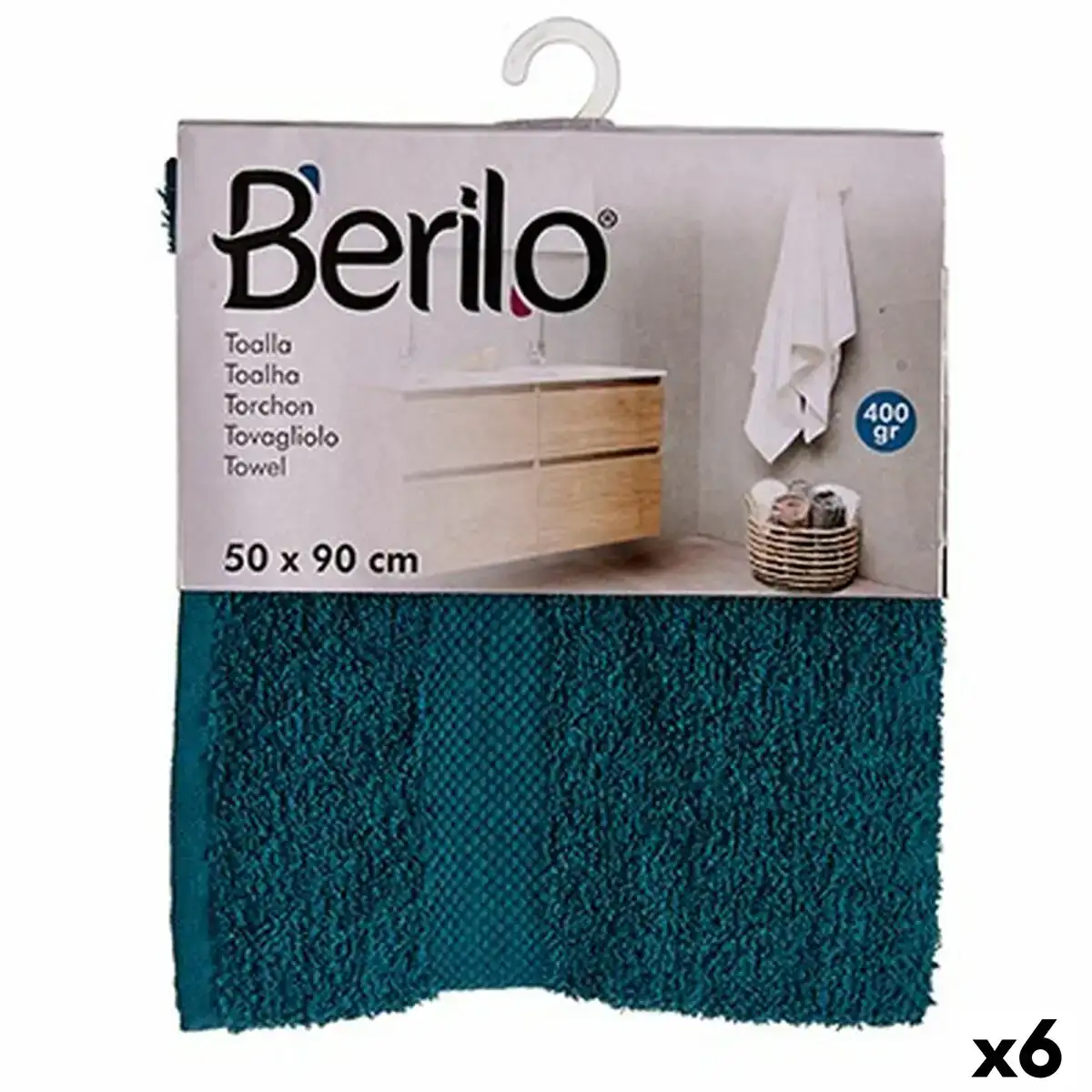Serviette de toilette bleu 50 x 90 cm 6 unites _8626. DIAYTAR COTE D'IVOIRE - L'Art de Choisir, l'Art de Vivre. Explorez notre univers de produits soigneusement sélectionnés pour vous offrir une expérience shopping riche et gratifiante.