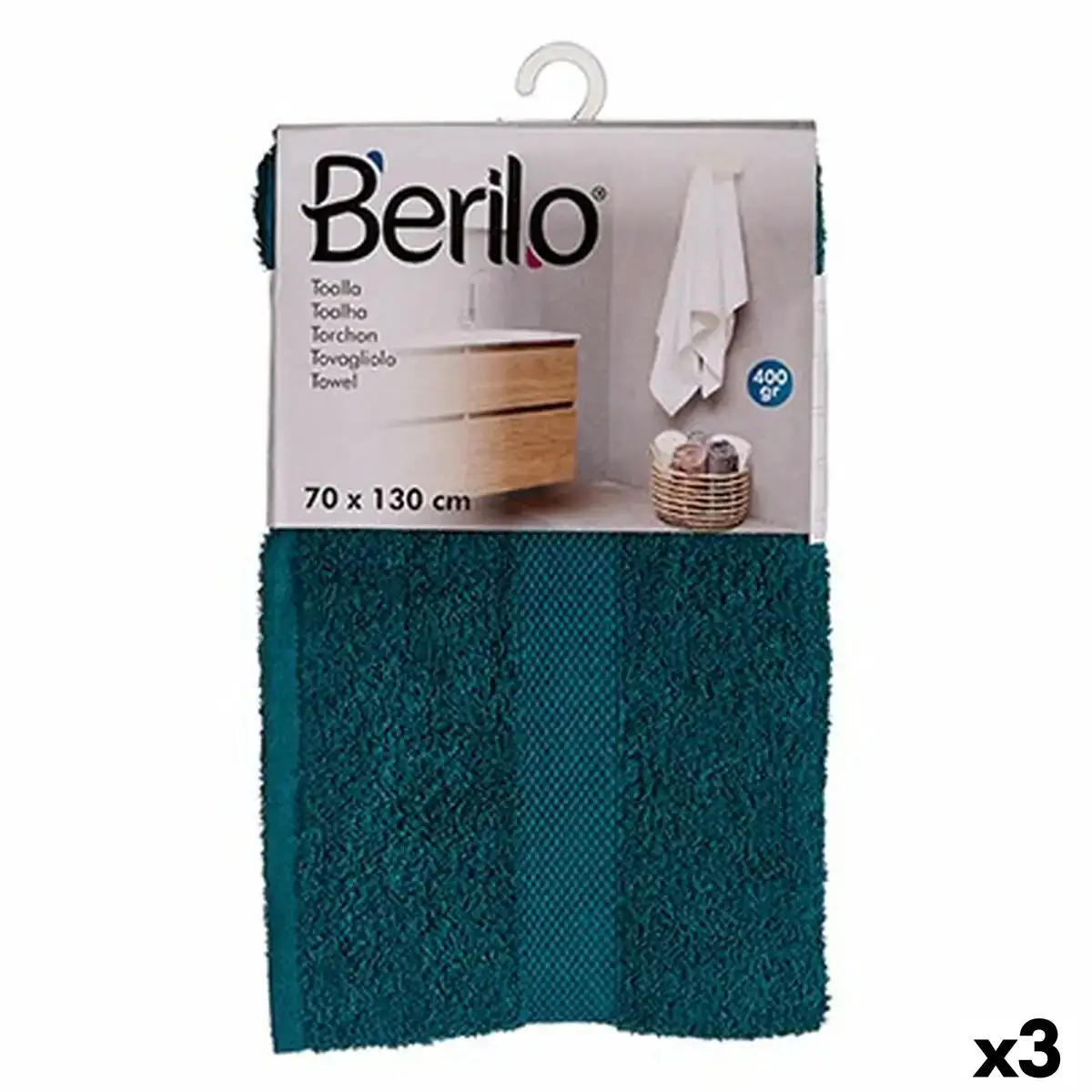 Serviette de toilette bleu 70 x 130 cm 3 unites _7869. Bienvenue chez DIAYTAR COTE D'IVOIRE - Où Chaque Produit a son Histoire. Découvrez notre sélection unique et trouvez des articles qui racontent la richesse culturelle et artistique du Côte d'Ivoire.