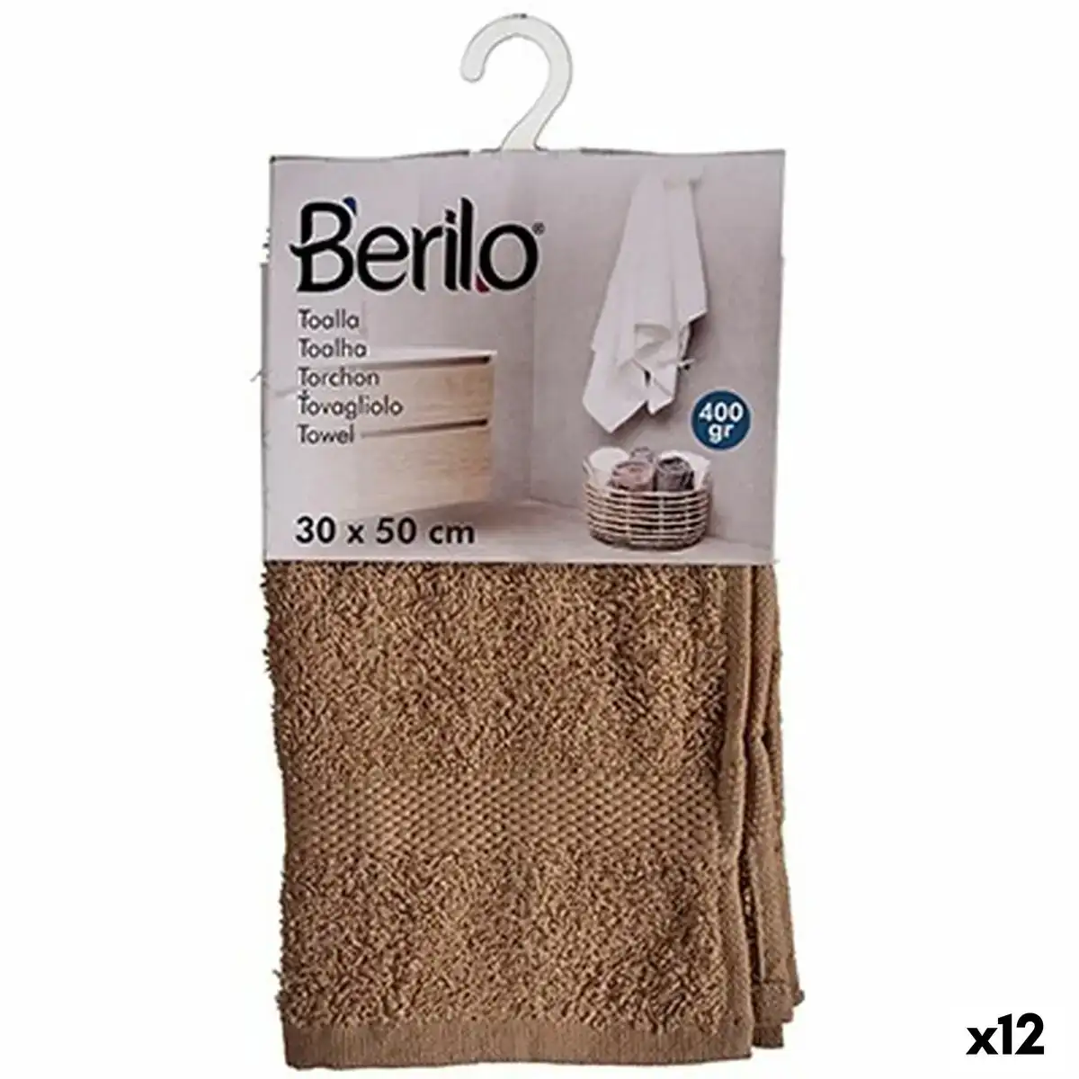 Serviette de toilette camel 30 x 50 cm 12 unites _4099. DIAYTAR COTE D'IVOIRE - Là où le Shopping Devient une Expérience. Naviguez à travers notre catalogue diversifié et découvrez des produits qui ajoutent de la couleur et de la passion à votre vie.
