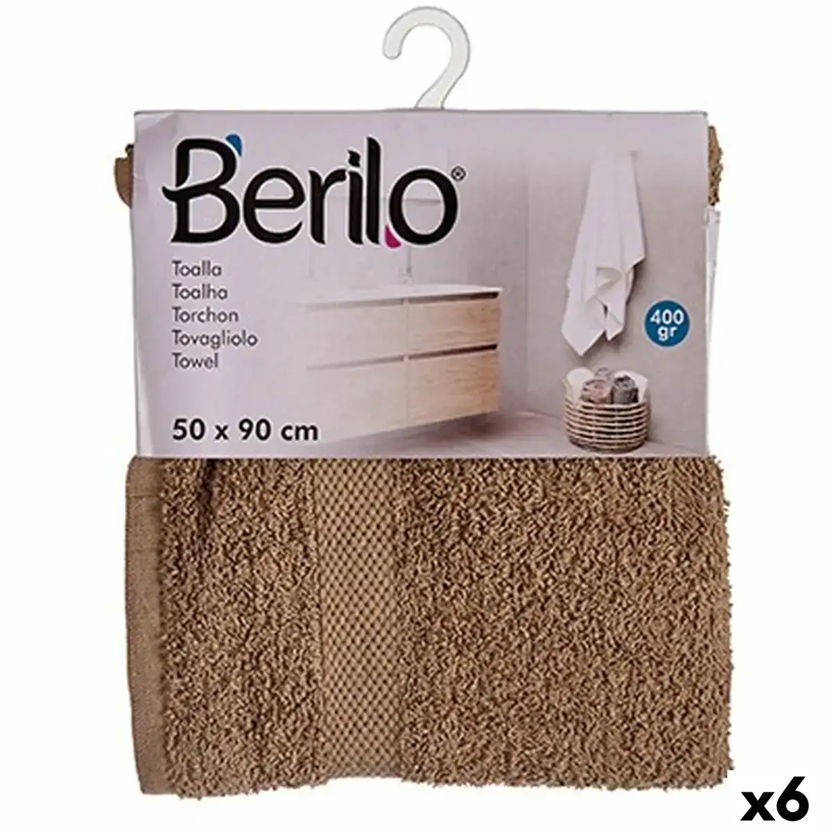 Serviette de toilette camel 50 x 90 cm 6 unites _7501. DIAYTAR COTE D'IVOIRE - Votre Destination Shopping Incontournable. Parcourez nos rayons virtuels et trouvez des articles qui répondent à tous vos besoins, du quotidien à l'exceptionnel.