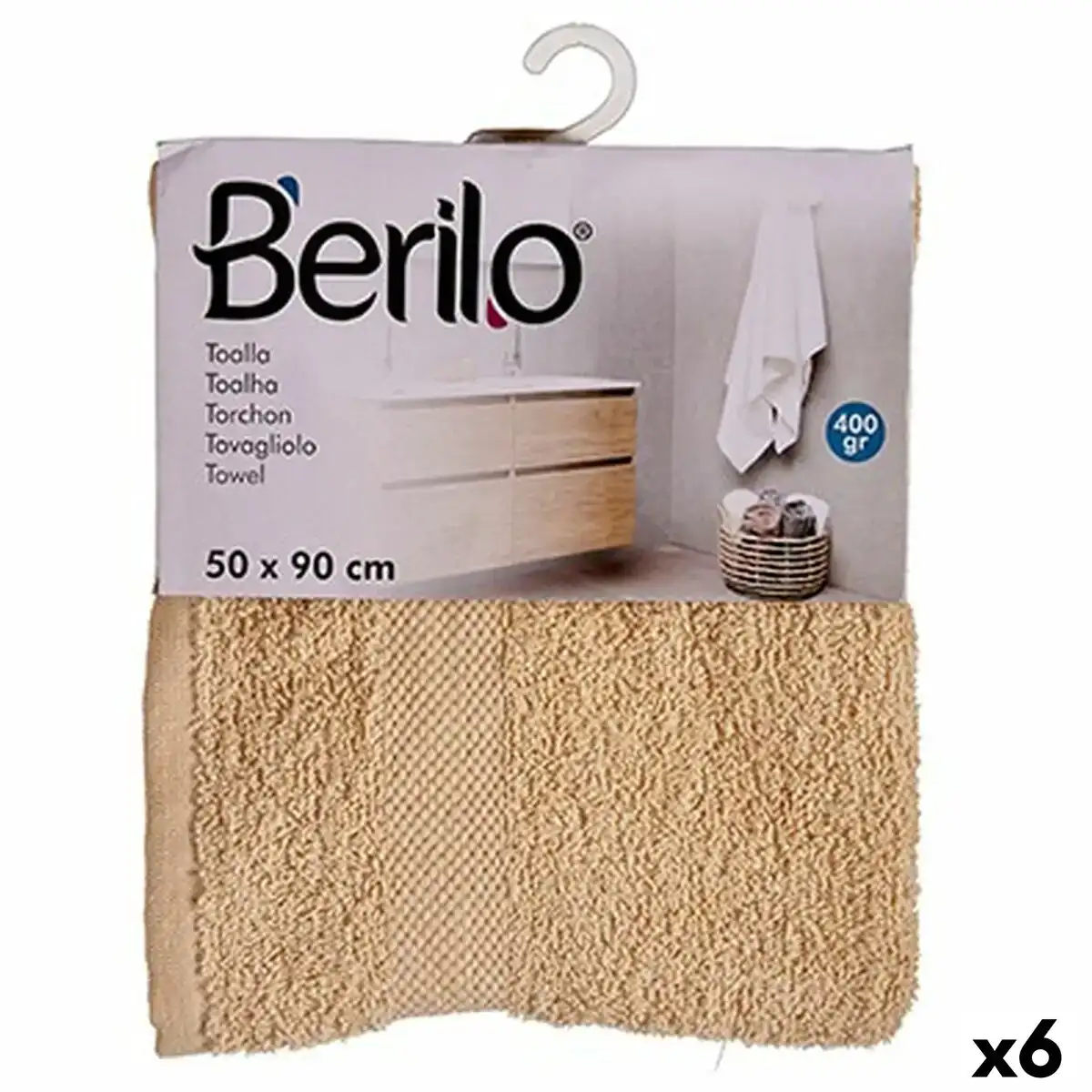 Serviette de toilette creme 50 x 90 cm 6 unites _3518. DIAYTAR COTE D'IVOIRE - Votre Portail Vers l'Élégance Accessible. Parcourez notre boutique en ligne pour découvrir des produits qui incarnent le luxe à des prix abordables.