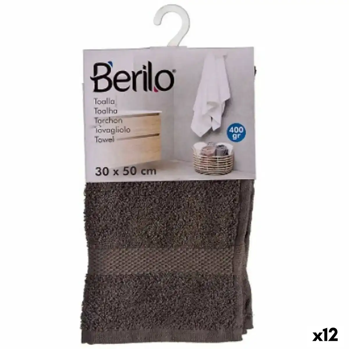 Serviette de toilette gris 30 x 50 cm 12 unites _1438. DIAYTAR COTE D'IVOIRE - Votre Portail Vers l'Exclusivité. Explorez notre boutique en ligne pour découvrir des produits uniques et raffinés, conçus pour ceux qui recherchent l'excellence.