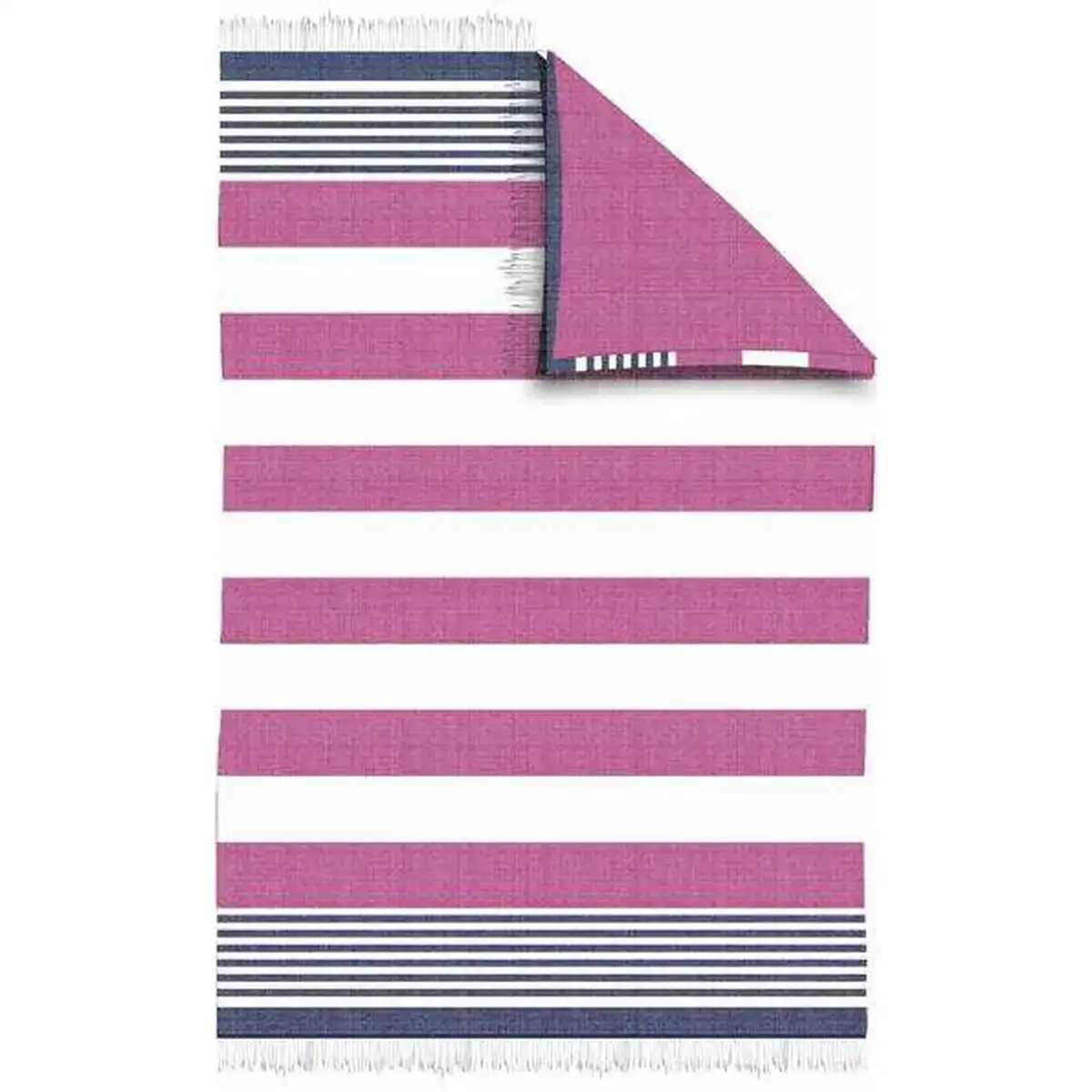 Serviette pareo secaneta latika avec franges a rayures fuchsia 100 x 150 cm_8071. Plongez dans l'Expérience DIAYTAR COTE D'IVOIRE - Où Chaque Produit a une Histoire. Explorez notre boutique en ligne pour trouver des articles qui incarnent la passion et la créativité du Côte d'Ivoire.