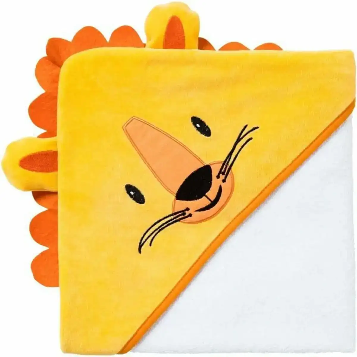 Serviette poncho avec capuche babycalin 75 x 75 cm jaune_6219. DIAYTAR COTE D'IVOIRE - Là où Chaque Produit est une Trouvaille Unique. Découvrez notre boutique en ligne et trouvez des articles qui vous distinguent par leur originalité.