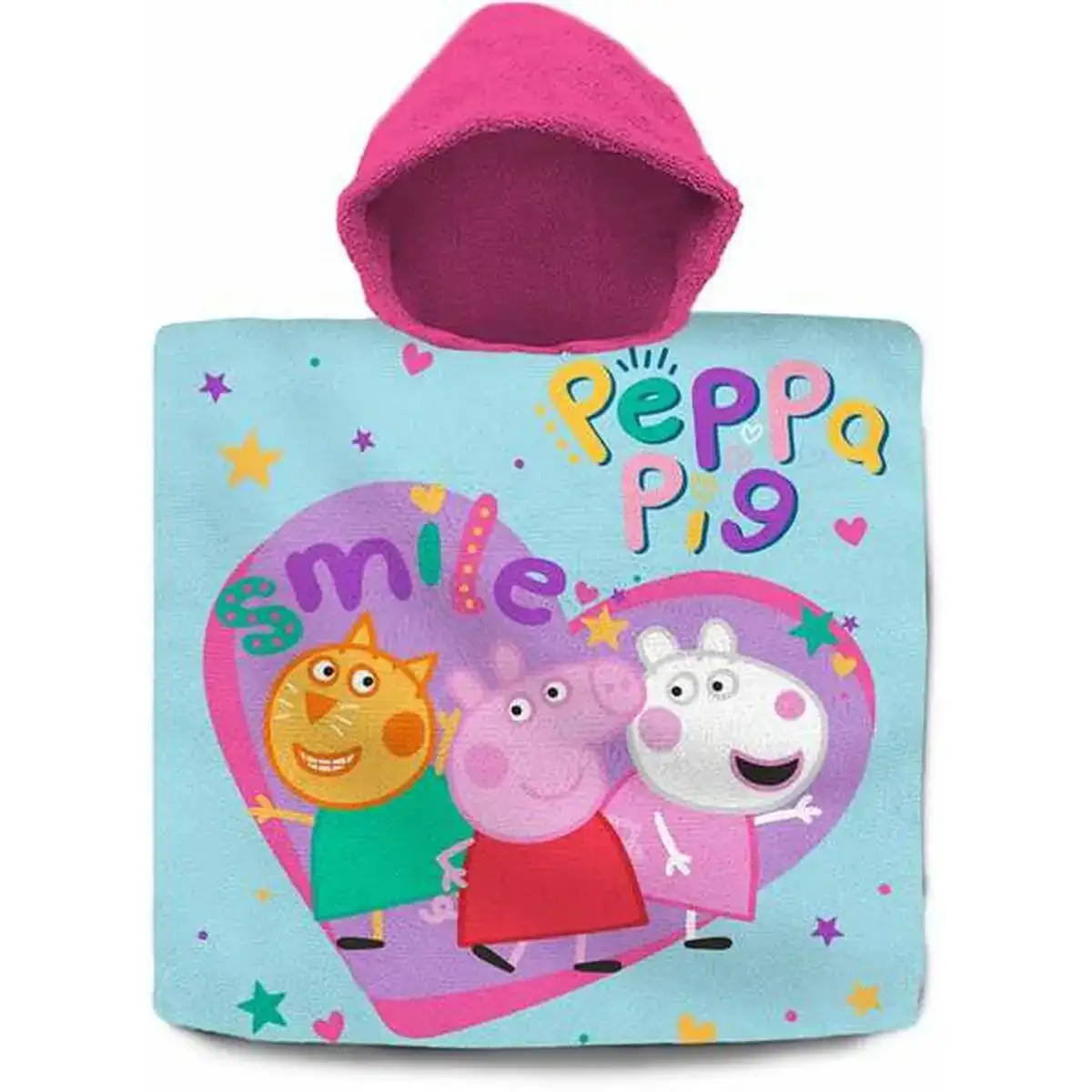 Serviette poncho avec capuche peppa pig 60 x 120 cm_7154. Bienvenue sur DIAYTAR COTE D'IVOIRE - Où Choisir est un Voyage Passionnant. Plongez dans notre catalogue et trouvez des produits qui révèlent la diversité et la beauté du Côte d'Ivoire.