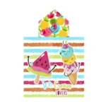 Serviette poncho avec capuche secaneta imprime fruits 60 x 120 cm_4408. Entrez dans l'Univers de DIAYTAR COTE D'IVOIRE - Où Chaque Produit est une Découverte. Explorez notre gamme variée et trouvez des articles qui vous surprennent et vous inspirent.