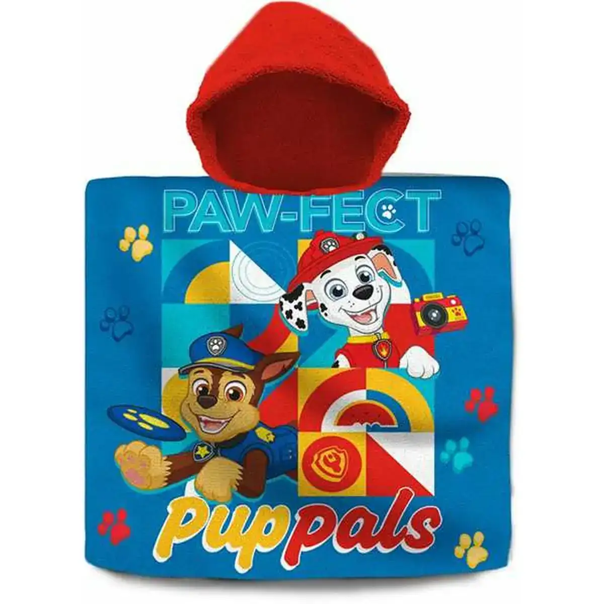 Serviette poncho avec capuche the paw patrol 60 x 120 cm_9928. DIAYTAR COTE D'IVOIRE - Là où le Shopping devient une Fête des Sens. Plongez dans notre univers et choisissez des produits qui éveillent votre goût pour l'esthétique et l'authenticité.