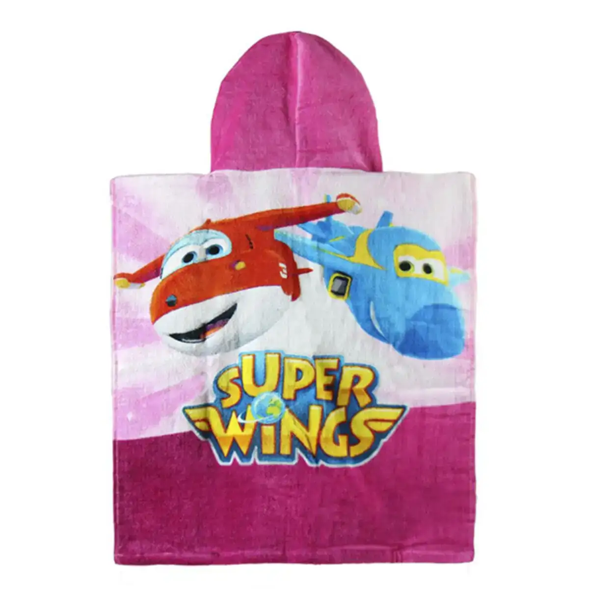 Serviette poncho rose a capuche de super wings_7471. Découvrez DIAYTAR COTE D'IVOIRE - Votre Source de Produits Variés et un Service Exceptionnel. Parcourez nos catégories et bénéficiez d'un service client dévoué, prêt à vous guider à chaque étape.