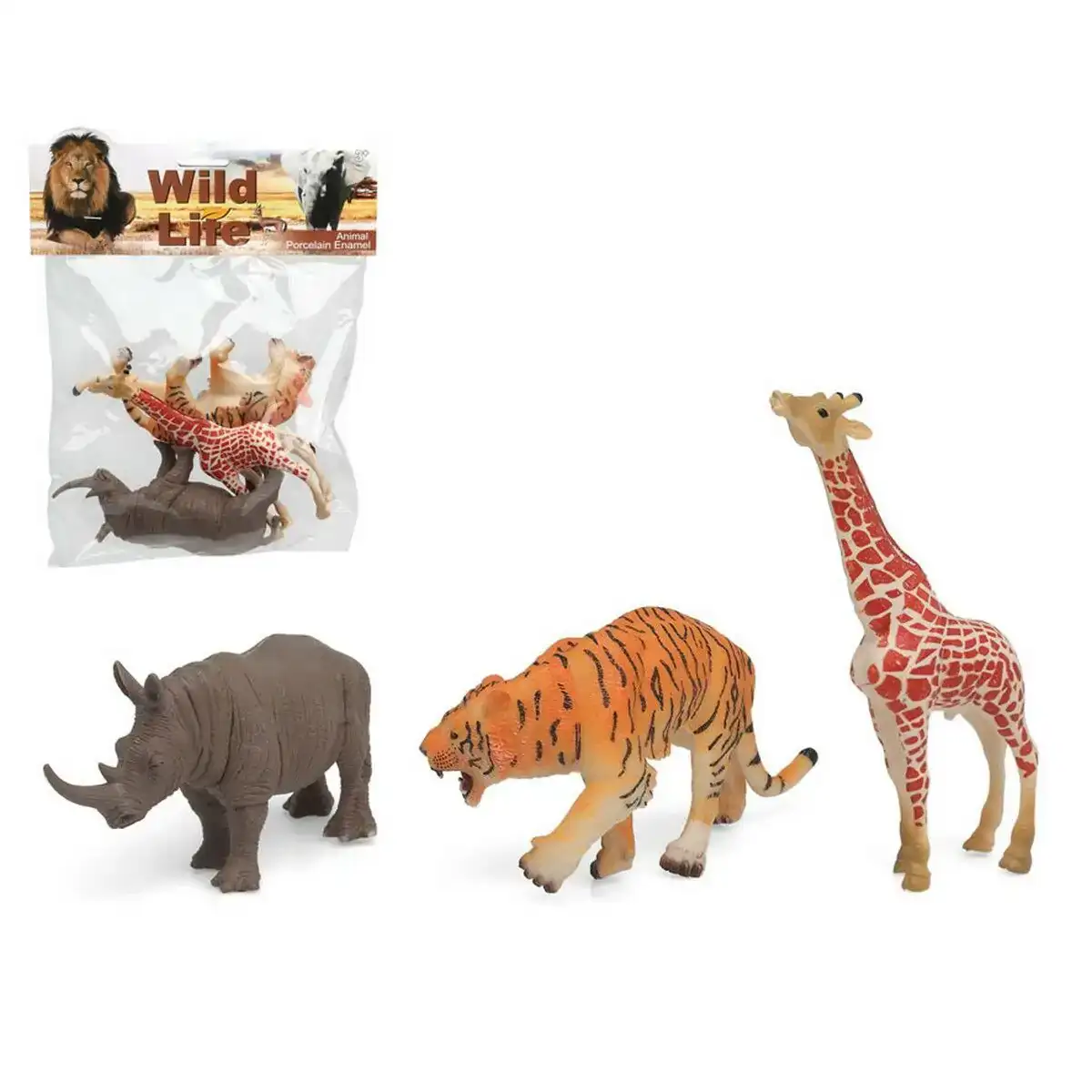 Set animaux sauvages 3 pieces_8864. DIAYTAR COTE D'IVOIRE - Où Choisir Devient un Plaisir. Découvrez notre boutique en ligne et choisissez parmi une variété de produits qui satisferont tous vos besoins.