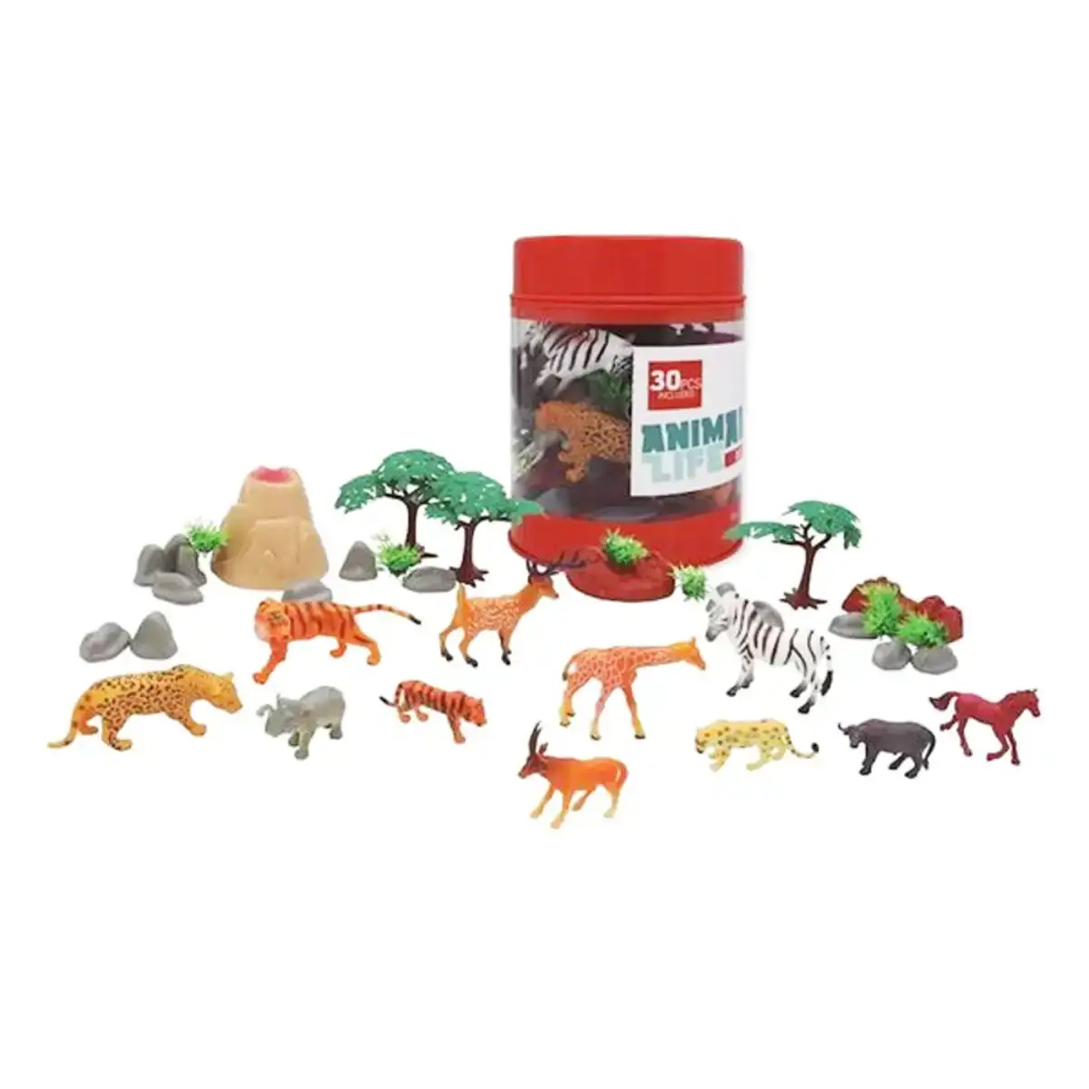 Set animaux sauvages 30 pcs _1879. DIAYTAR COTE D'IVOIRE - Votre Pass vers la Découverte. Explorez notre boutique en ligne et plongez dans un voyage à travers des produits authentiques et contemporains, tous réunis sous un même toit.
