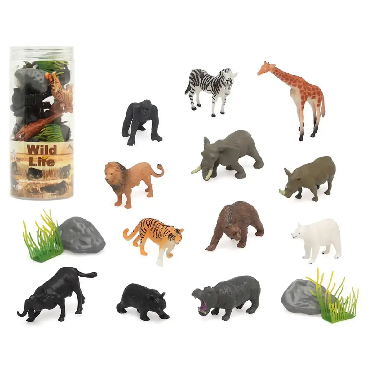 Set animaux sauvages enfant 16 pieces_1903. Bienvenue chez DIAYTAR COTE D'IVOIRE - Où Chaque Achat Fait une Différence. Découvrez notre gamme de produits qui reflètent l'engagement envers la qualité et le respect de l'environnement.