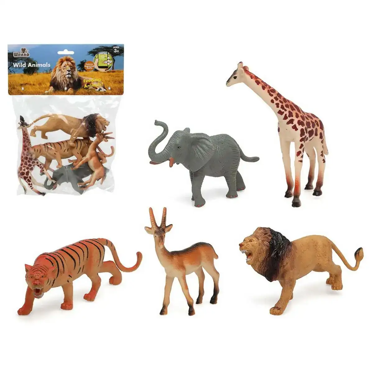Set animaux sauvages jungle 29 x 23 cm_1112. DIAYTAR COTE D'IVOIRE - Votre Escale Shopping incontournable. Explorez notre boutique en ligne et dénichez des trésors qui reflètent la richesse culturelle et la modernité du Côte d'Ivoire.