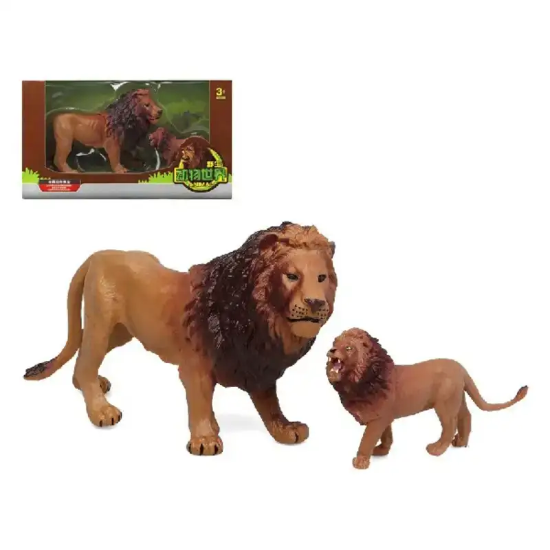 Set animaux sauvages lion 2 pcs _9239. DIAYTAR COTE D'IVOIRE - L'Art de Vivre l'Excellence au Quotidien. Explorez notre gamme et choisissez des produits qui ajoutent une note de prestige à votre vie.