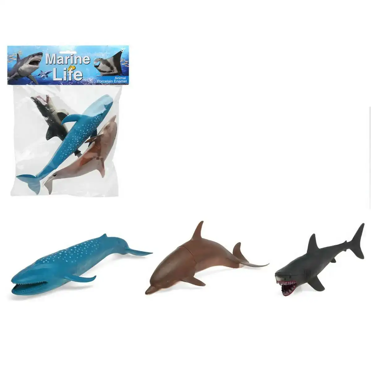 Set animaux sauvages plastique 30 x 24 cm_4609. DIAYTAR COTE D'IVOIRE - Votre Escapade Shopping Virtuelle. Explorez notre boutique en ligne et dénichez des trésors qui évoquent la culture et le savoir-faire sénégalais, un clic à la fois.