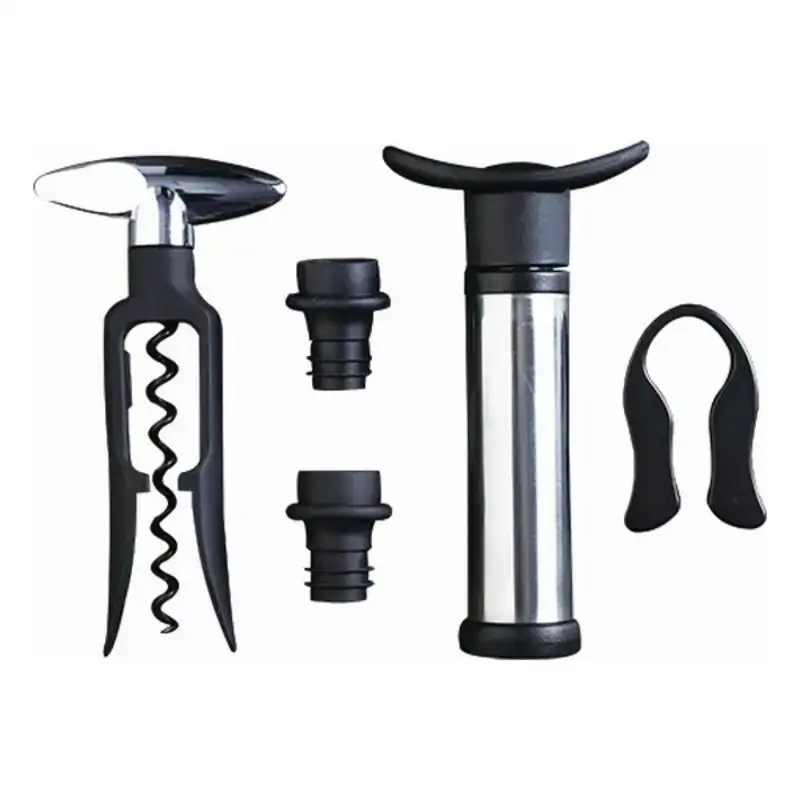 Set d accessoires pour vin masterpro zinc 5 pcs _6853. Découvrez DIAYTAR COTE D'IVOIRE - Votre Source de Produits Variés et un Service Exceptionnel. Parcourez nos catégories et bénéficiez d'un service client dévoué, prêt à vous guider à chaque étape.