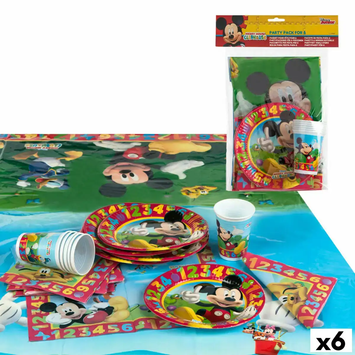 Set d articles de fete mickey mouse 6 unites _8552. DIAYTAR COTE D'IVOIRE - Votre Escapade Shopping Virtuelle. Explorez notre boutique en ligne et dénichez des trésors qui évoquent la culture et le savoir-faire sénégalais, un clic à la fois.