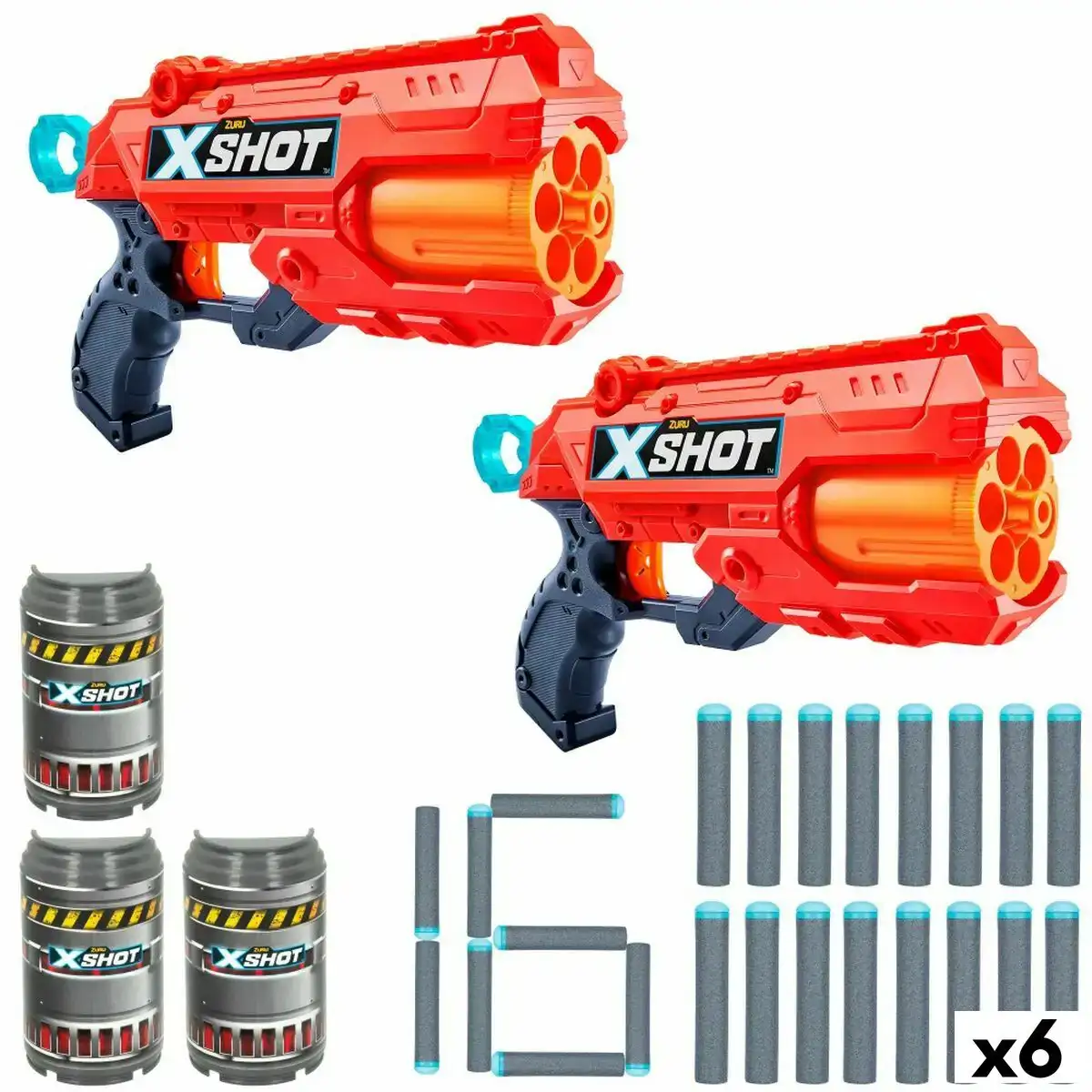 Set de 2 pistolets a flechettes zuru x shot reflex 6 28 5 x 17 x 5 5 cm 6 unites _3978. DIAYTAR COTE D'IVOIRE - L'Art de Choisir, l'Art de Vivre. Parcourez notre boutique en ligne et découvrez des produits qui transforment chaque choix en une expérience enrichissante.