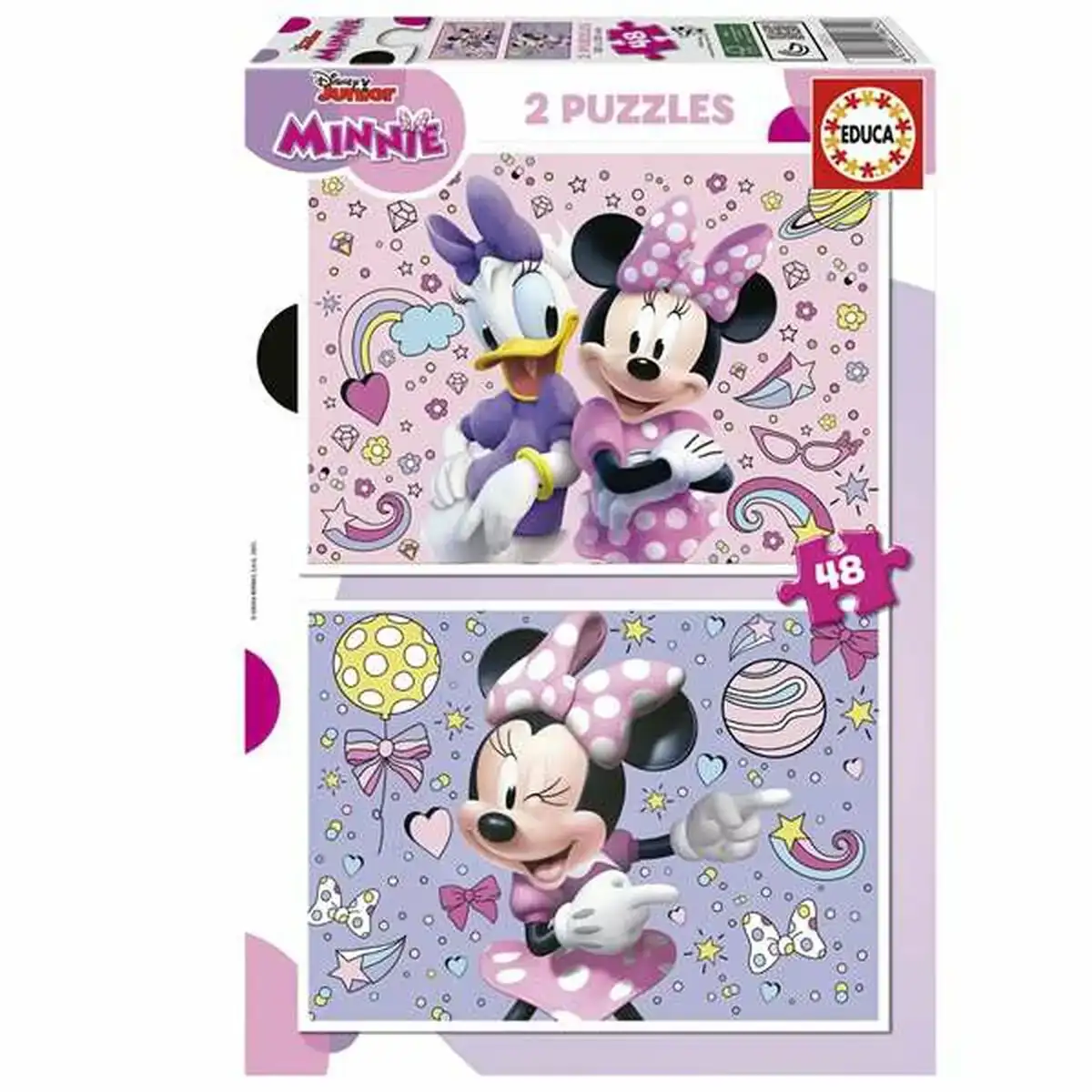 Set de 2 puzzles educa minnie mouse 48 pieces_4775. DIAYTAR COTE D'IVOIRE - L'Artisanat à Portée de Clic. Découvrez notre boutique en ligne pour trouver des produits uniques qui célèbrent la créativité et l'artisanat sénégalais.